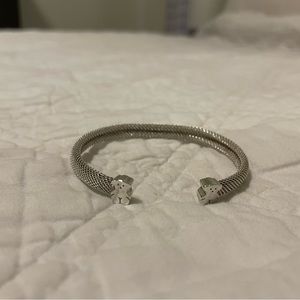 Sterling Silver Bangle TOUS mesh bear